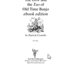 The How and Tao of Old Time Banjo